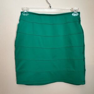 Emerald Green Mini Skirt Juniors Large